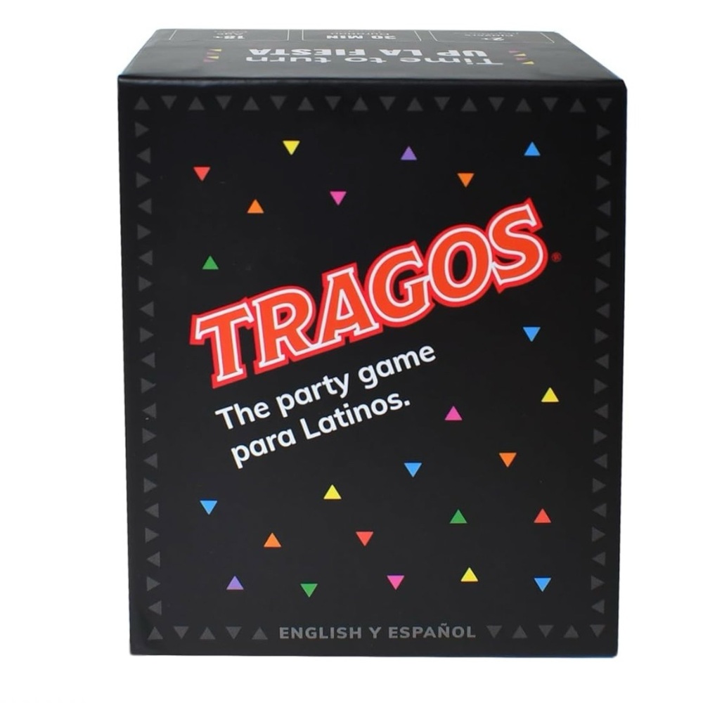 Tragos Original Game for Latinos- Relatable Hilarious Cultural Spanglish Game